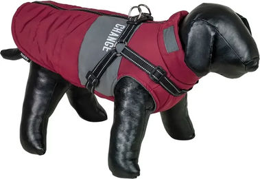 Nobby Hundemantel Change 2in1 wasserdichter Wintermantel aus Fleece in Rot – Bild 1 von 2