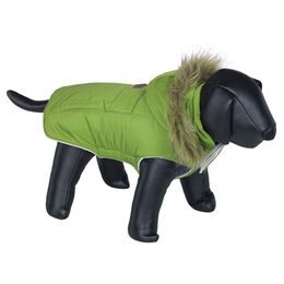 Produktbild von Nobby Hundemantel Elna grün wasserabweisend aus Polyester für den Winter Länge 20 cm