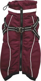 Nobby Hundemantel Elor 2 in 1 Wintermantel wasserabweisend rot Größe 65 cm – Bild 1 von 3