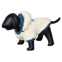 Produktbild von Nobby Hundemantel Fleece Winter Creme Blau 20 cm