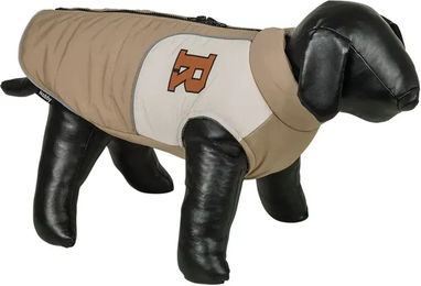 Nobby Hundemantel Hadi wasserdichter Fleece Mantel Braun Beige – Bild 1 von 2