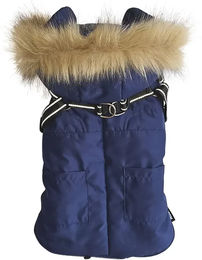 Nobby Hundemantel Jeto 2 in 1 Wasserabweisend mit Fleece in Blau Grau – Bild 1 von 2