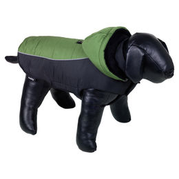 Produktbild von Nobby Hundemantel Jila grün wasserabweisend mit Fleece für den Winter