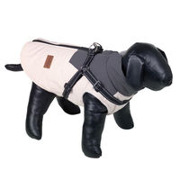 Produktbild von Nobby Hundemantel Jona 2-in-1 Fleece Wintermantel beige 48 cm wasserabweisend mit Geschirr