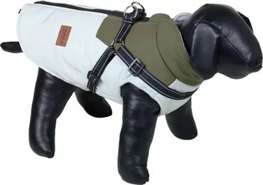 Nobby Hundemantel Jona 2in1 wasserabweisend grün Polyester Rückenlänge 44 cm – Bild 1 von 2