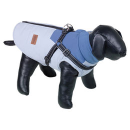 Produktbild von Nobby Hundemantel Jona 2in1 wasserabweisend hellblau Rückenlänge 44 cm