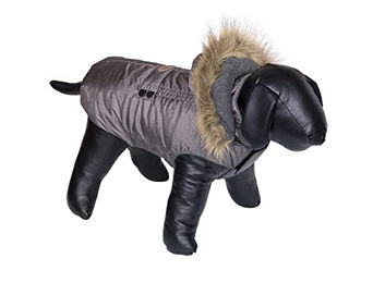 Nobby Hundemantel Liam Winter grau wasserabweisend aus Polyester – Bild 1 von 2
