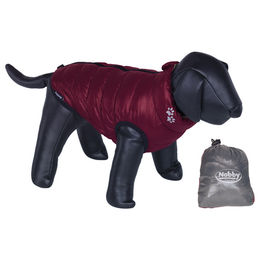 Produktbild von Nobby Hundemantel Light bordeaux-grau wasserabweisend Polyester Länge 36 cm