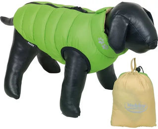 Nobby Hundemantel Light wasserabweisend aus Polyester grün-beige Größe Klein – Bild 1 von 4
