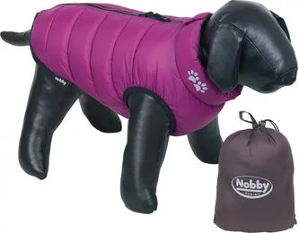 Nobby Hundemantel Light wasserabweisend aus Polyester Lila-Braun Größe 20 cm – Bild 1 von 3
