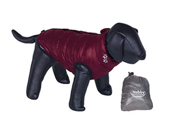 Nobby Hundemantel Light wasserabweisend bordeaux-grau – Bild 1 von 5