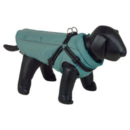 Nobby Hundemantel Lika 2 in 1 Fleece wasserabweisend Grau Grün – Bild 1 von 3