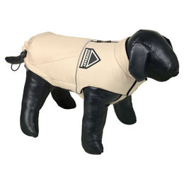 Produktbild von Nobby Hundemantel Makis beige wasserabweisend mit Fleece für den Winter Rückenlänge 40 cm