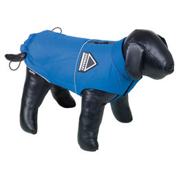 Produktbild von Nobby Hundemantel Makis blau wasserabweisend aus Fleece mit 23 cm Rückenlänge