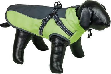 Nobby Hundemantel Meta 2 in 1 Wintermantel aus Fleece wasserdicht grün-grau Größe 26 cm – Bild 1 von 2