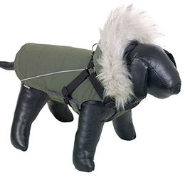 Nobby Hundemantel Mily 2 in 1 Wintermantel wasserabweisend grün – Bild 1 von 3