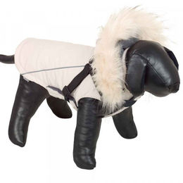 Nobby Hundemantel Mily mit Geschirr cream beige wasserabweisend 32 cm – Bild 1 von 3