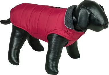 Nobby Hundemantel Mundi Fleece Winter Mantel rot grau wasserdicht – Bild 1 von 2