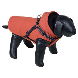 Produktbild von Nobby Hundemantel Nida 2in1 Lava Rot wasserabweisend Fleece Rückenlänge 26 cm