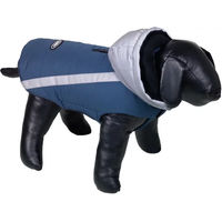 Produktbild von Nobby Hundemantel Pet Reflect wasserdicht aus Fleece in Blau oder Schwarz mit Rückenlänge 23 cm