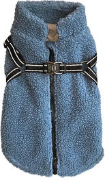 Nobby Hundemantel Plis 2 in 1 Fleece Blau für kleine bis mittelgroße Hunde – Bild 1 von 4