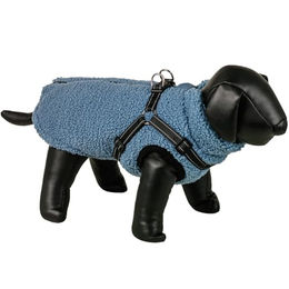 Nobby Hundemantel Plis 2 in 1 Fleece Blau für kleine bis mittelgroße Hunde – Bild 1 von 4