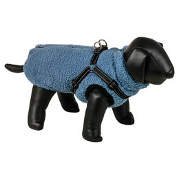 Nobby Hundemantel Plis 2 in 1 Fleece Blau für kleine bis mittelgroße Hunde – Bild 1 von 3