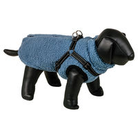 Produktbild von Nobby Hundemantel Plis 2 in 1 Fleece Blau für kleine bis mittelgroße Hunde