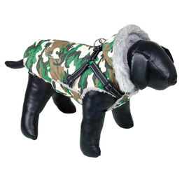 Produktbild von Nobby Hundemantel Polar 2in1 Camouflage Grün wasserabweisend