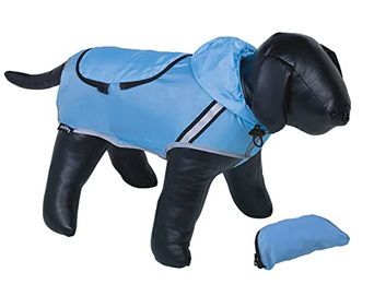 Nobby Hundemantel Rainy wasserabweisend Polyester hellblau 44 cm – Bild 1 von 2