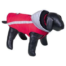 Produktbild von Nobby Hundemantel Reflect rot mit Fleece-Futter und wasserabweisender Funktion Rückenlänge 32 cm