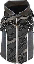 Nobby Hundemantel Reku 2 in 1 grau schwarz wasserabweisend Polyester Größe 65 cm – Bild 1 von 3