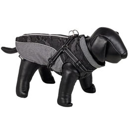 Nobby Hundemantel Reku 2 in 1 Wintermantel wasserabweisend grau-schwarz aus Polyester – Bild 1 von 3