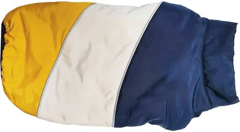 Nobby Hundemantel Renk wasserabweisend Blau Gelb Größe 20 cm - 1 Stk. – Bild 1 von 4