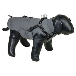 Produktbild von Nobby Hundemantel Rica 2 in 1 grau wasserabweisend mit Fleece für den Winter Größe 48 cm