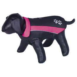 Produktbild von Nobby Hundemantel Sabi Fleece schwarz/rosa wasserabweisend