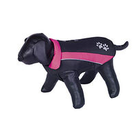 Produktbild von Nobby Hundemantel Sabi Fleece wasserabweisend Schwarz Rosa 48 cm