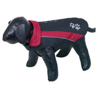 Produktbild von Nobby Hundemantel Sabi wasserabweisend Schwarz/Rot Größe 32 cm