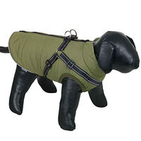 Produktbild von Nobby Hundemantel Salus 2 in 1 Fleece Wintermantel wasserabweisend grün
