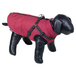 Produktbild von Nobby Hundemantel Salus 2in1 bordeaux wasserabweisend mit Fleece-Futter Rückenlänge 32 cm