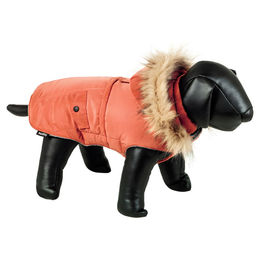 Nobby Hundemantel Semic Fleece Winter Mantel wasserabweisend Orange 20-48 cm – Bild 1 von 3