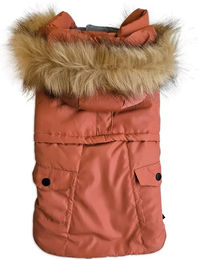 Nobby Hundemantel Semic Fleece Winterjacke wasserabweisend Orange – Bild 1 von 3