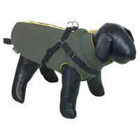 Produktbild von Nobby Hundemantel Sobak 2in1 wasserabweisend oliv grün gelb Größe 55 cm