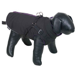 Produktbild von Nobby Hundemantel Sobak 2in1 wasserabweisend Schwarz Lila Größe 40 cm