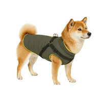 Produktbild von Nobby Hundemantel Sobak 2in1 Wintermantel wasserabweisend grün gelb