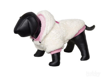Nobby Hundemantel Teddy Fleece Beige Rosa Pink 20cm – Bild 1 von 2