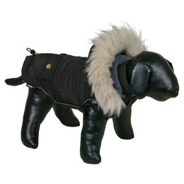 Produktbild von Nobby Hundemantel Tolim schwarz wasserabweisend mit Fleece für den Winter Größe 36 cm