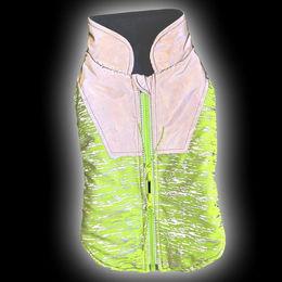 Nobby Hundemantel Videm Fleece wasserabweisend gelb grau – Bild 1 von 3