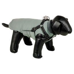 Nobby Hundemantel Zira 2 in 1 wasserabweisend Winter Polyester grün grau – Bild 1 von 4