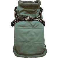 Produktbild von Nobby Hundemantel Zira 2 in 1 wasserdicht Wintermantel für kleine Hunde in Grau und Grün